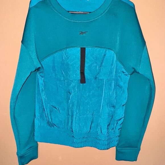 Reebok x Cardi B Pullover Windbreaker Turquoise Blue - M - Picture 4 of 7